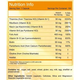 VITAMIN B-50 COMPLEX NOW FOODS 100caps ΒΙΤΑΜΙΝΗ Β